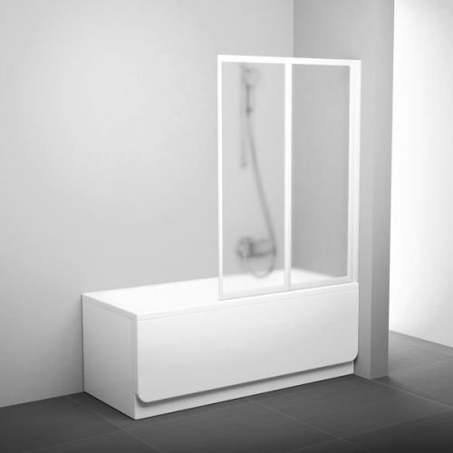 Шторка для ванны VS2 105 белая + Грапе Ravak в Геленджике
