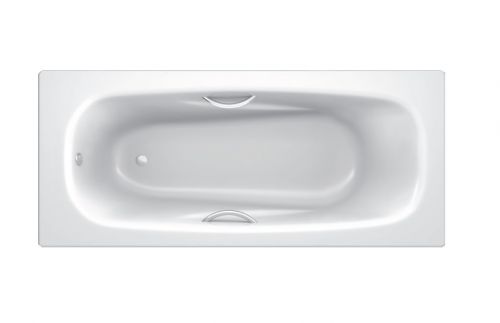 BLB UNIVERSAL ANATOMICA HG Стальная ванна 170*75, с отверстиями для ручек, белая в Геленджике